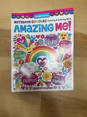Notebook Doodles Amazing Me! Coloring & Activity Book - Colorful Rainbow Cover